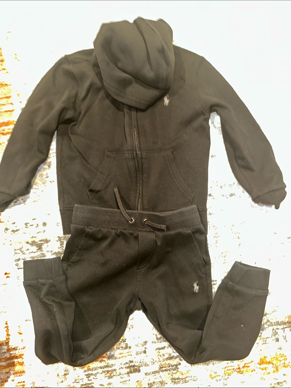 Ralph Lauren Black Kids Hoodie & Jogger Set